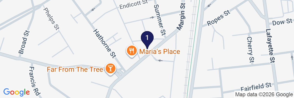 Map showing facility locations