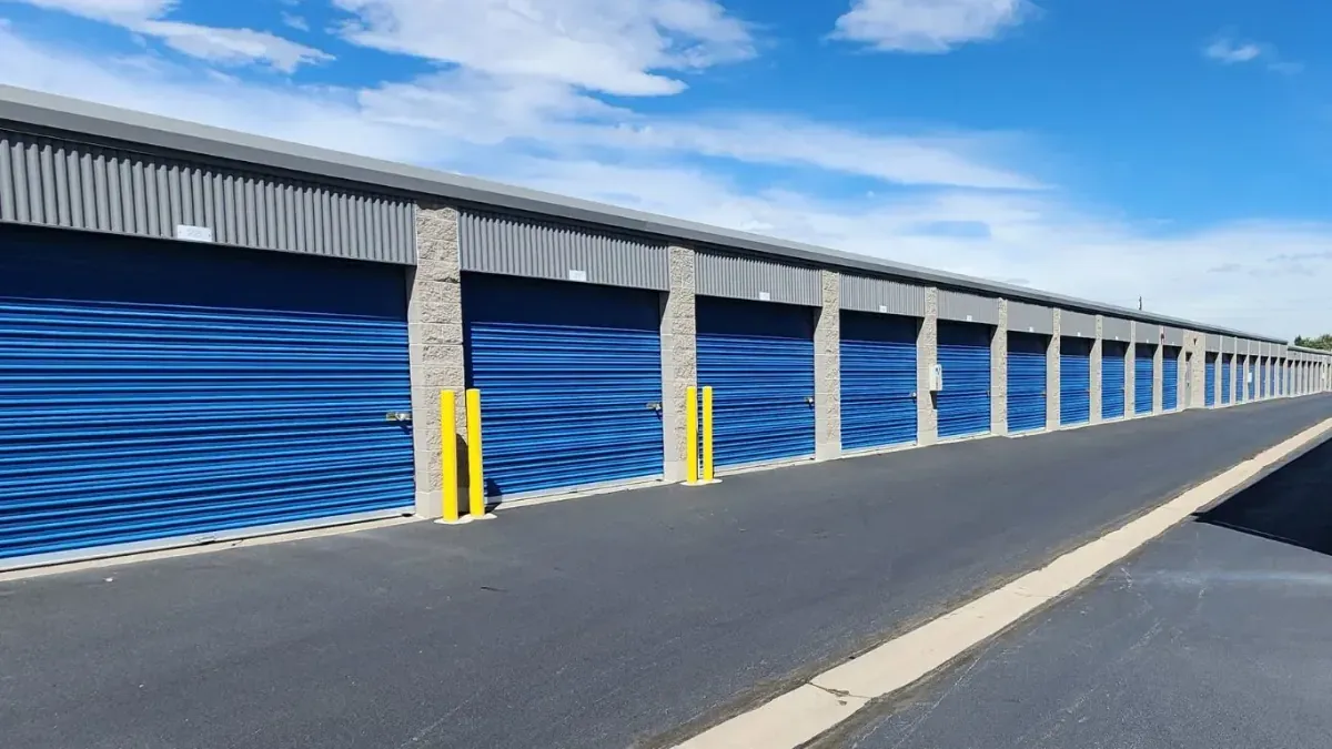 Drive-up storage units at the Arvada storage facility.