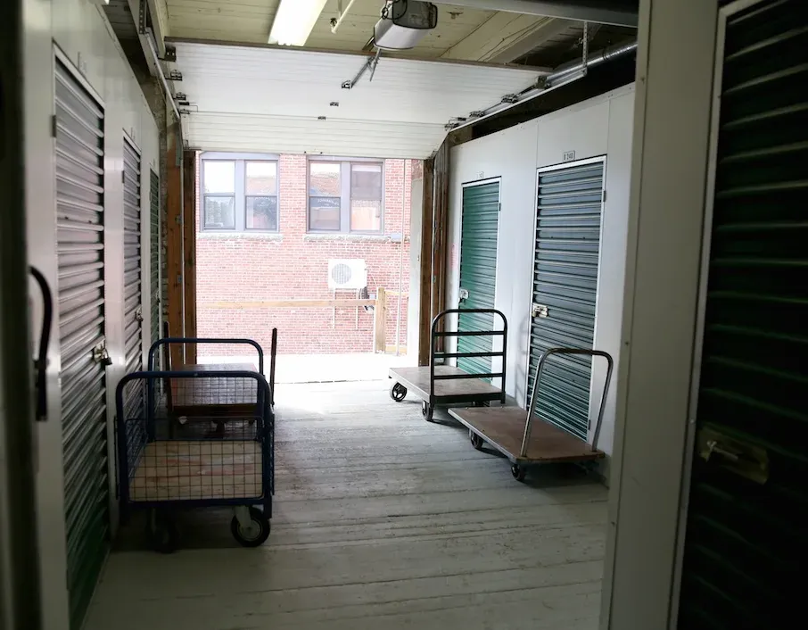 Loading dock area at the Beverly self-storage facility