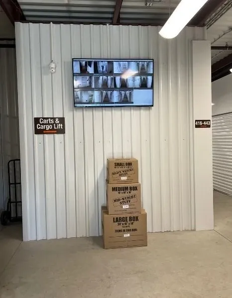 Interior view of a climate-controlled storage facility with optimal temperature regulation
