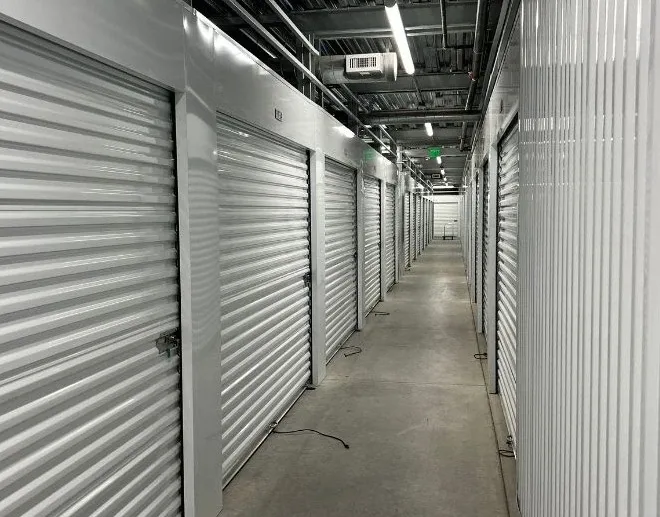 Exterior view of a climate-controlled storage building