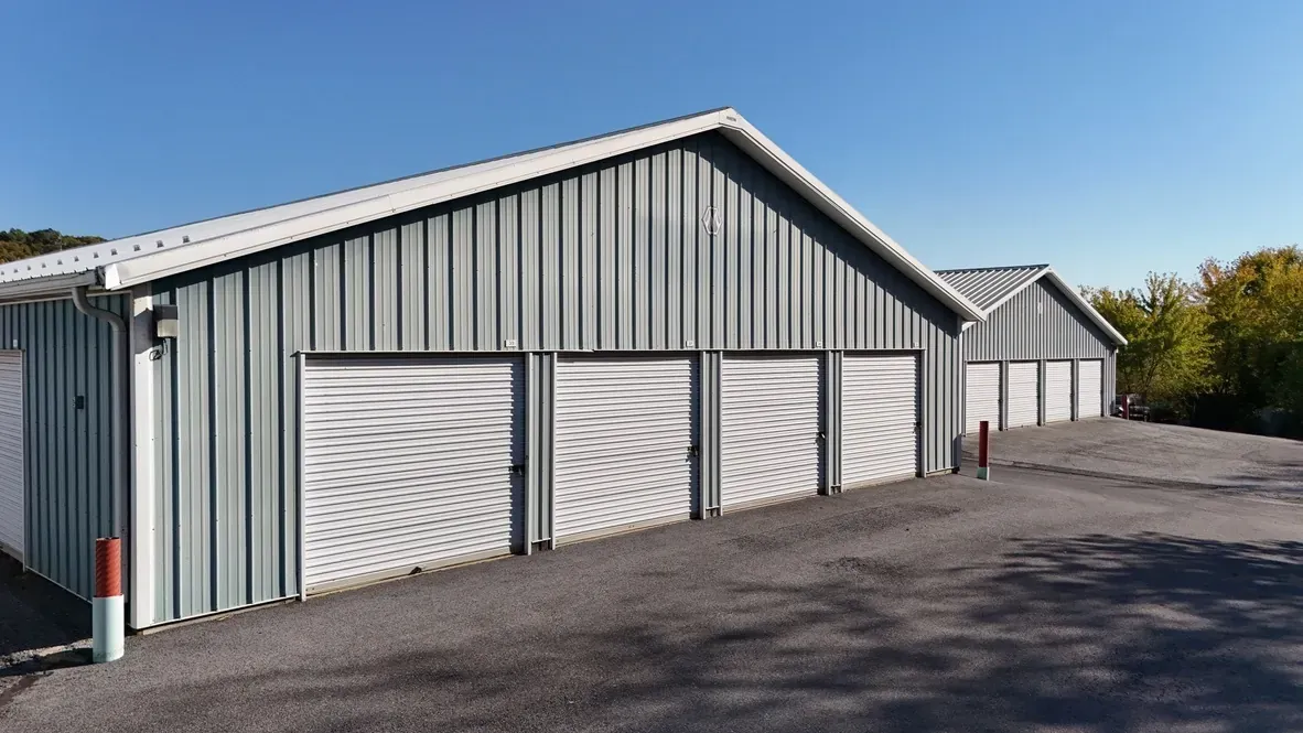 Convenient drive-up storage units with easy vehicle access