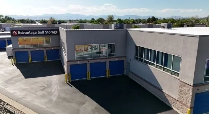 Drive-up storage units with easy loading access