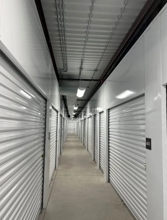 Interior view of a climate-controlled storage facility with optimal temperature regulation