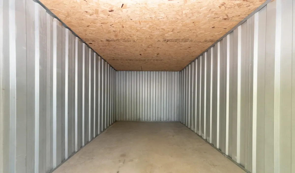 Large storage unit interior at the Thompson Creek facility