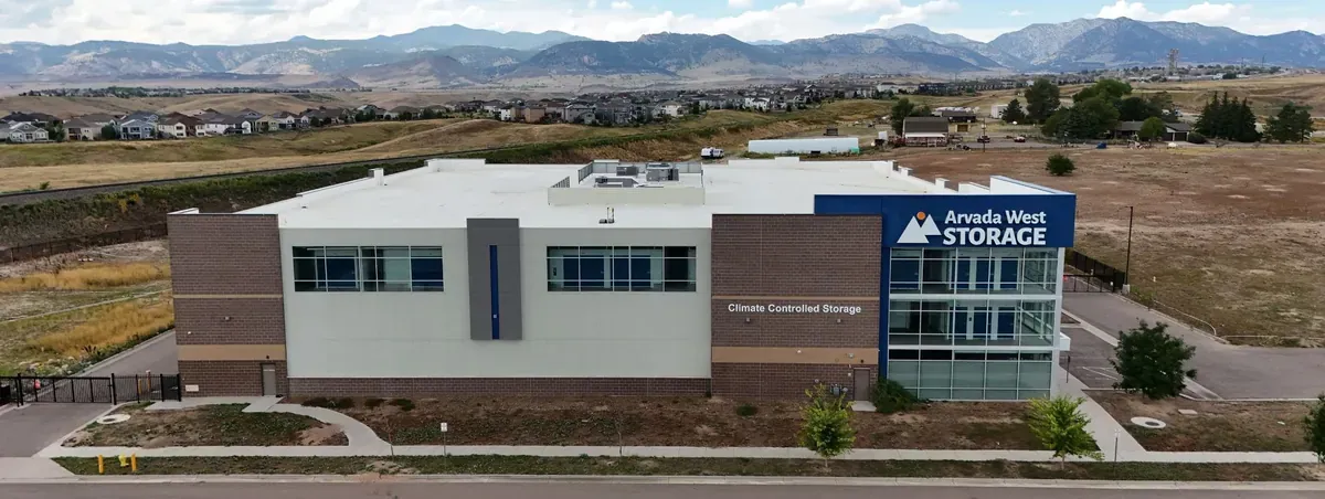 Wide exterior view of the AWS West storage facility