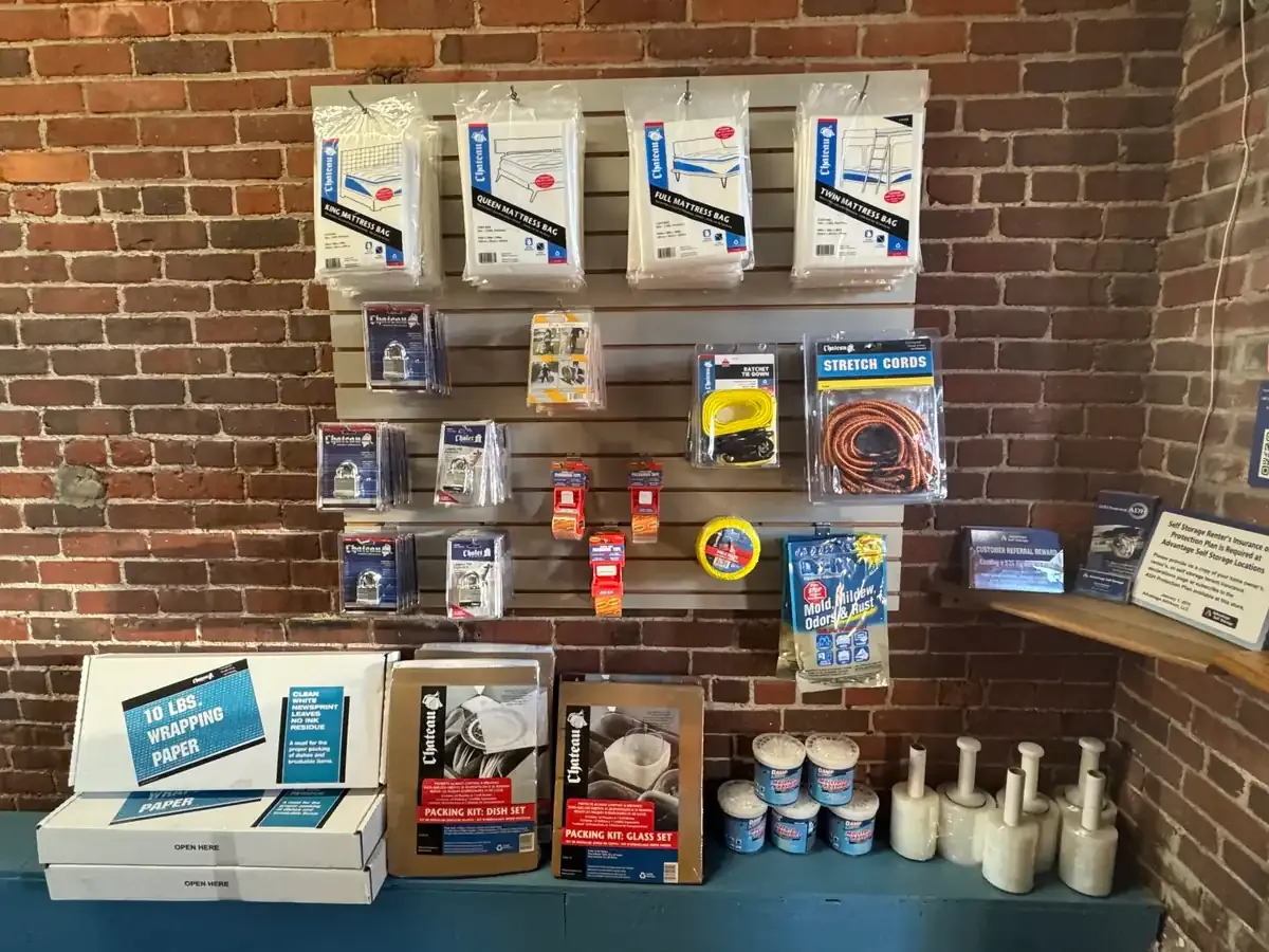 Merchandise display area in the facility’s retail section