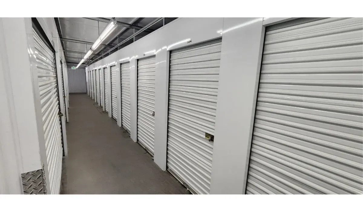 Non–climate controlled storage units at the Arvada facility.